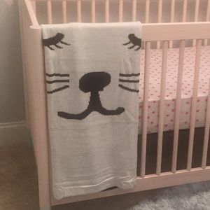 Emily and Merritt for Pottery Barn Kids kitty stroller blanket